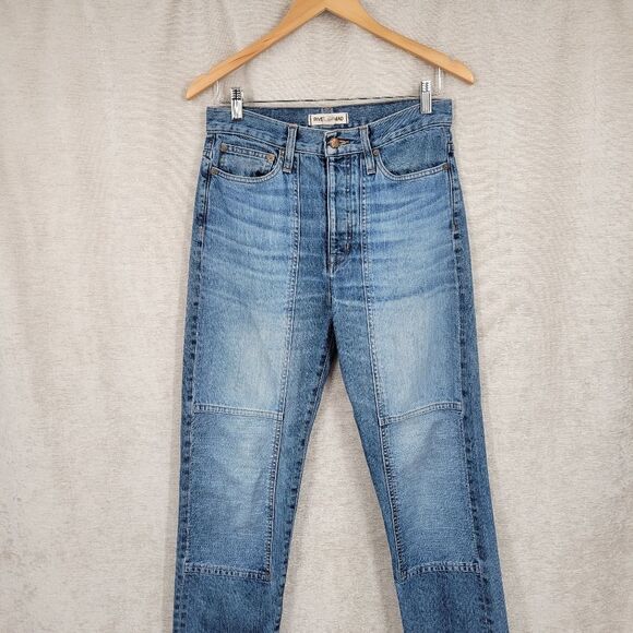 Rivet & Thread High Rise Slim Boy Jeans Thigh Patch Edition from Madewell - Picture 5 of 15